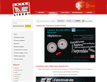 Tablet Screenshot of entre-libros.com